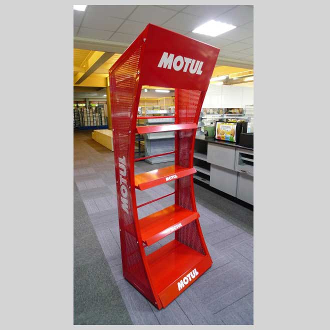 Promotion Rack for Famous Engine Oil Brand