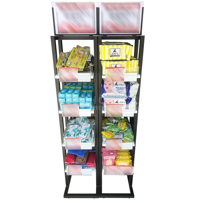 鐵製四層雜貨店貨架