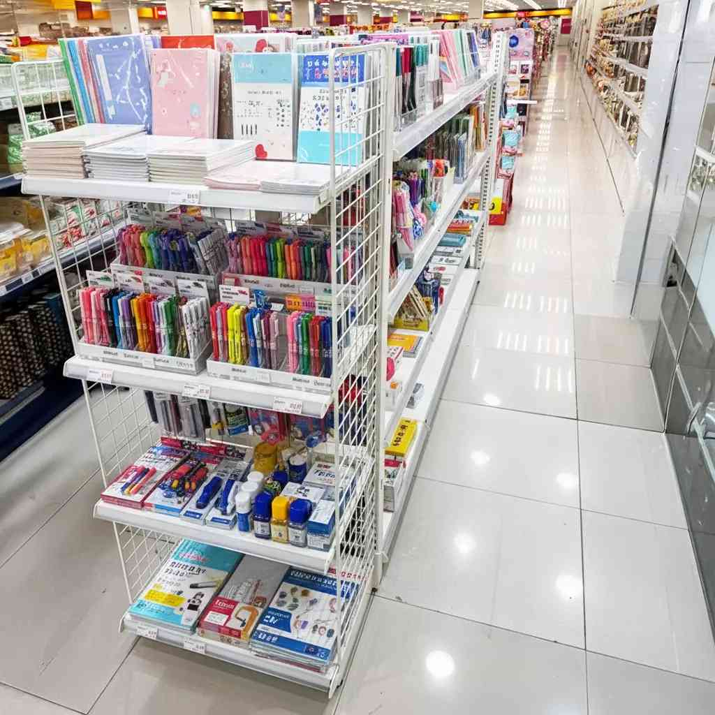 潔白層架打造柔光文具展示空間-7