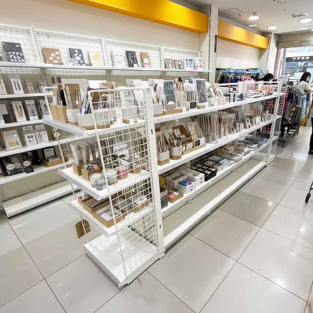 潔白層架打造柔光文具展示空間-6